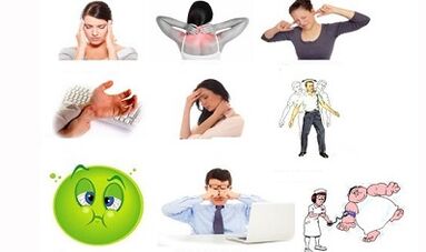 Signs and symptoms of osteochondrosis of the cervix